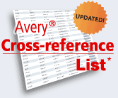 Avery Cross Reference List